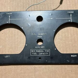 Fuel lighted overlay instrument panel Beechcraft King 200