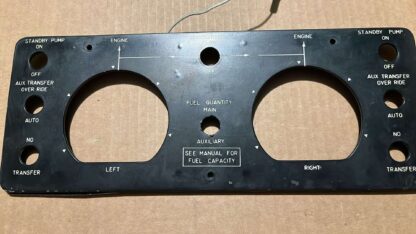 Fuel lighted overlay instrument panel Beechcraft King 200