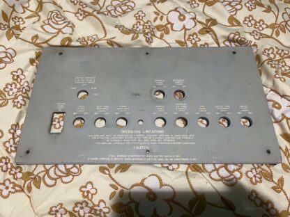 Lighted overlay instrument panel Beechcraft King 200